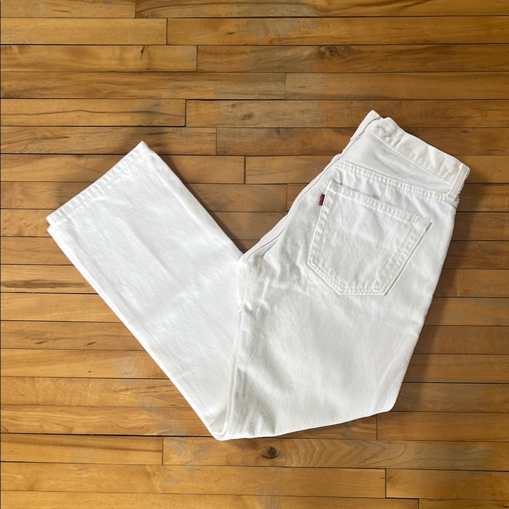 Levi's Classic White Jeans 501s